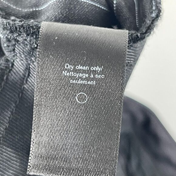 Rag Bone Wool Pants Womens 2 Dark Gray Pin Stripe Trouser Classic Tapered - Picture 12 of 12